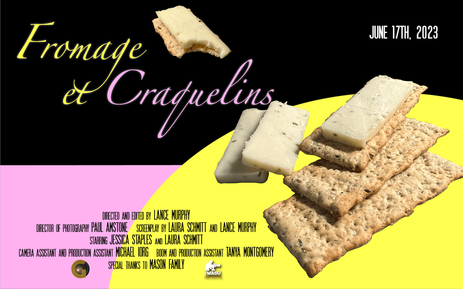 fromage et craquelins poster