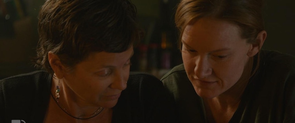 emma and lily looking down